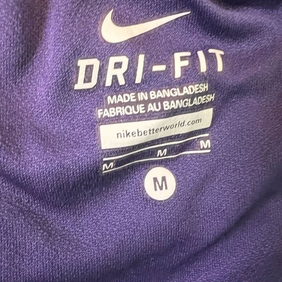 Nike Dri Fit Athletic Shorts Purple/Lime Green Shorts Size M - Picture 4 of 6